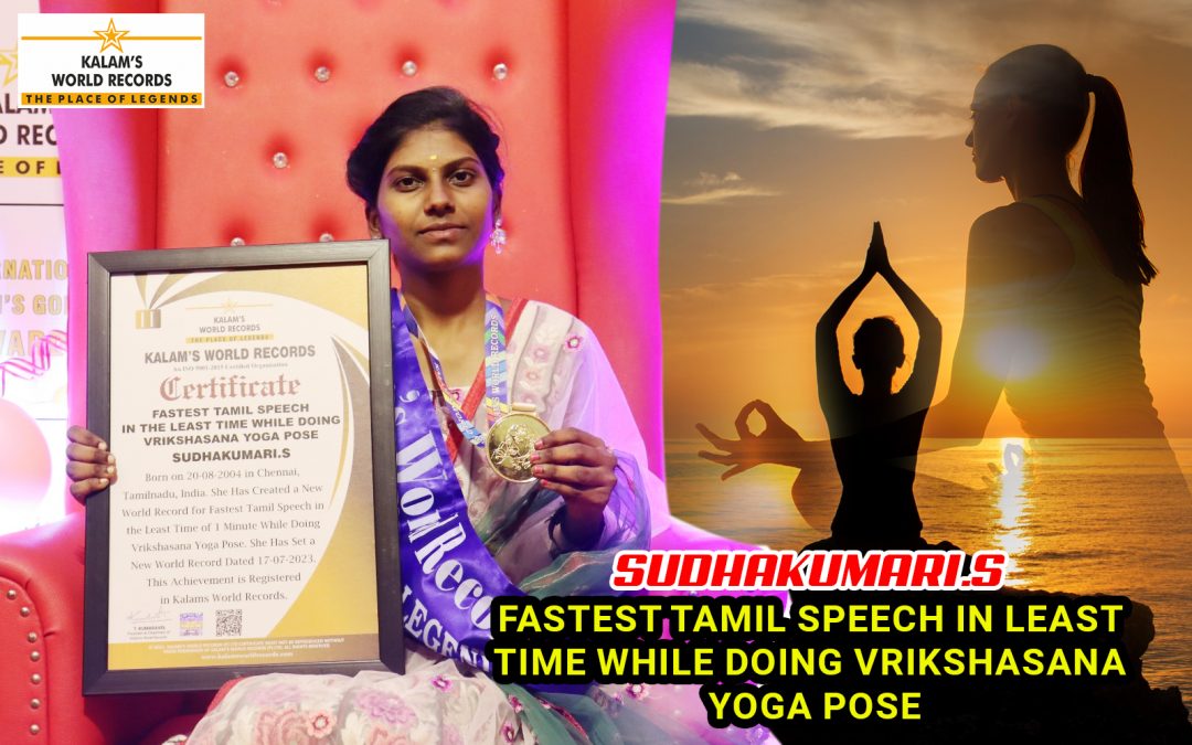 Fastest Tamil Speech in Least Time While Doing Vrikshasana Yoga Pose
