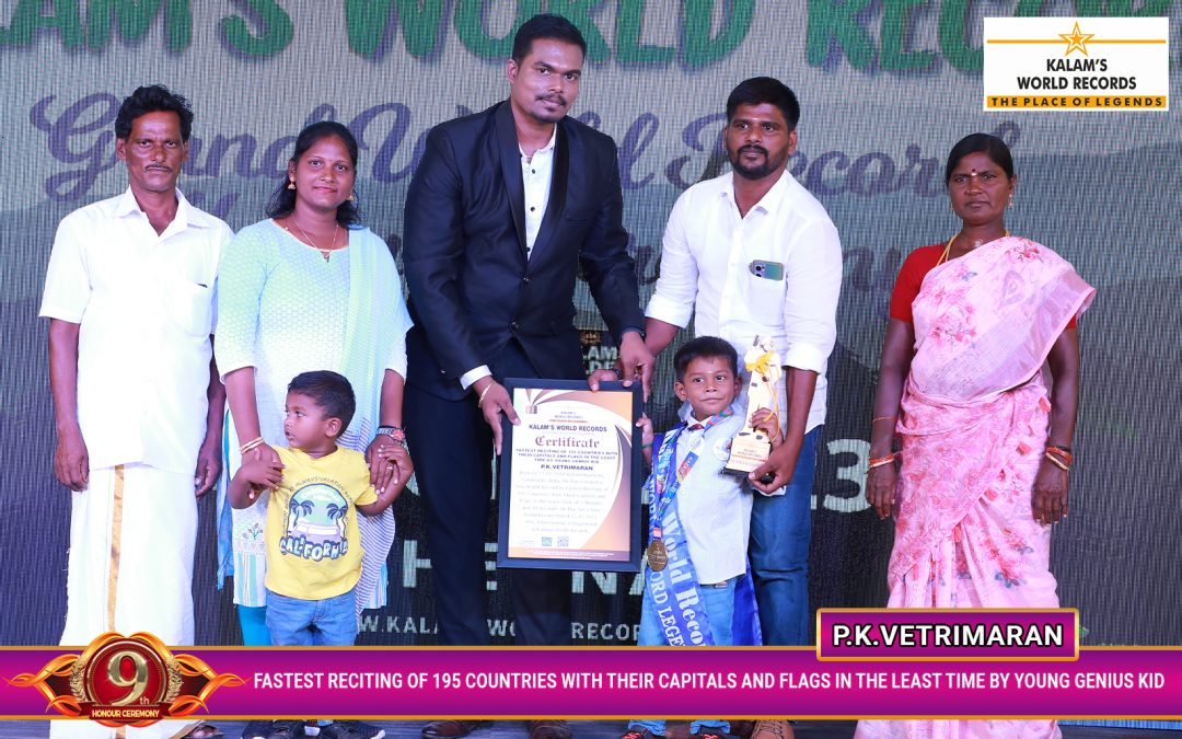 Fastest Reciting Of 195 Countries With Their Capitals And Flags In The Least Time By Young Genius Kid