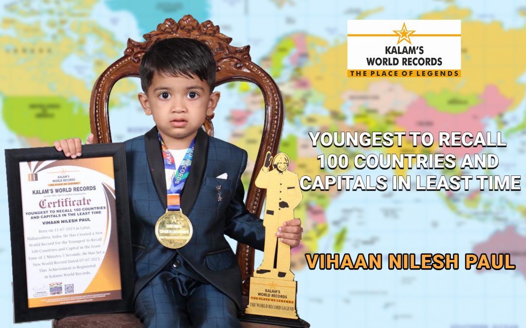Youngest To Recall 100 Countries And Capitals In Least Time