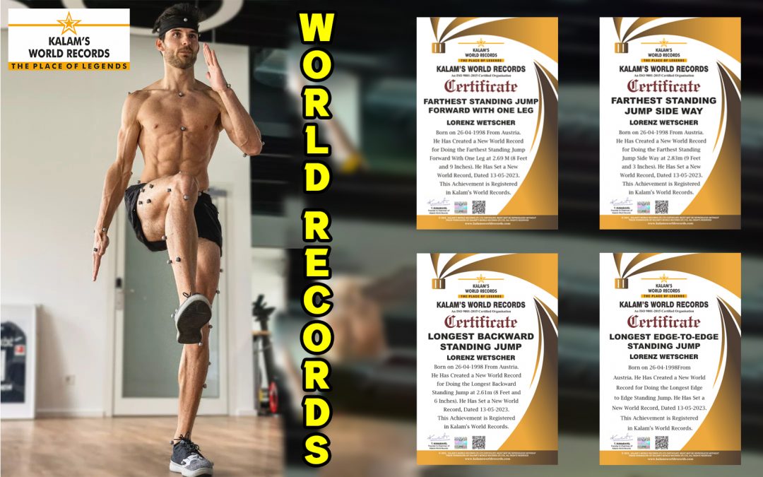 Farthest Standing Jump Forward With One Leg & Farthest Standing Jump Side Way & Longest Backward Standing Jump & Longest Edge To Edge Standing Jump