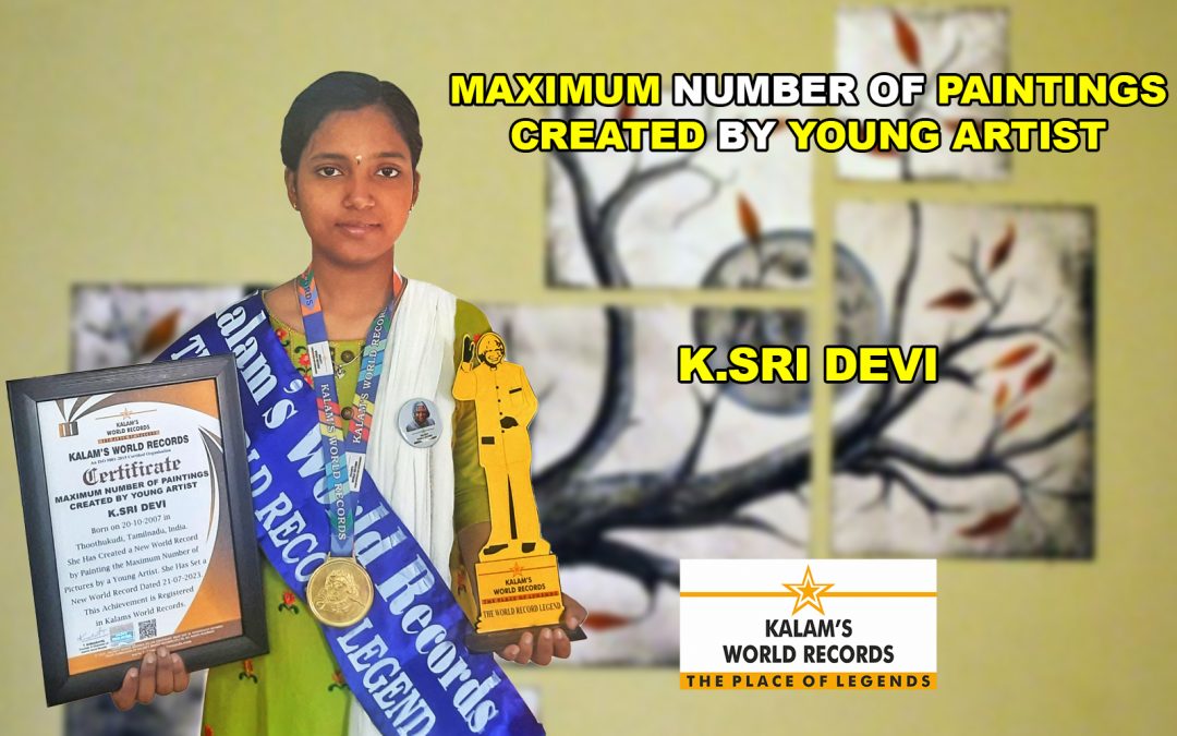 Maximum Number Of Paintings Created By Young Artist