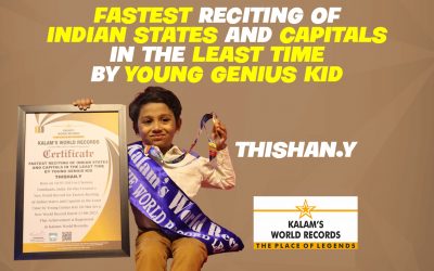 Fastest Reciting Of Indian States And Capitals In The Least Time By Young Genius Kid
