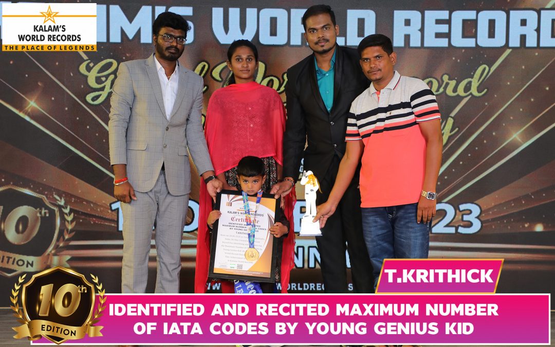 Identified And Recited Maximum Number Of Iata Codes By Young Genius Kid