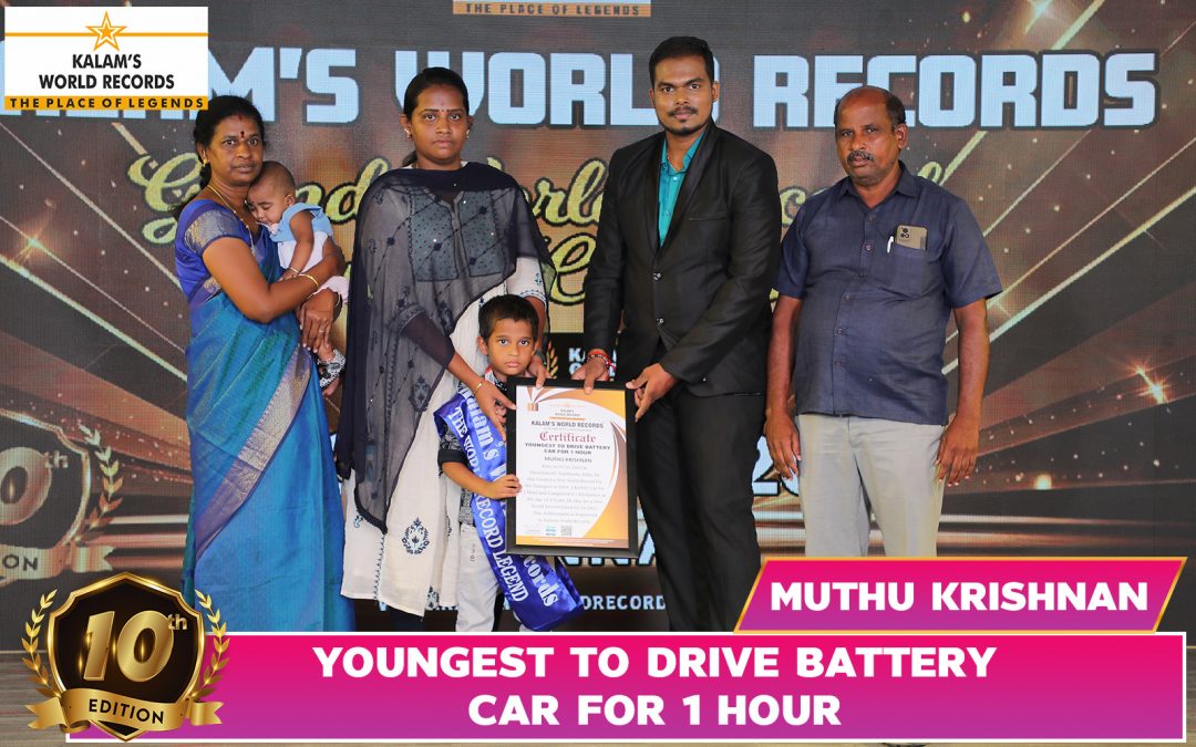 Youngest To Drive Battery Car For 1 Hour
