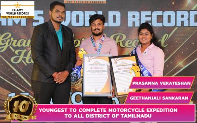 Youngest To Complete Motorcycle Expedition To All District Of Tamilnadu