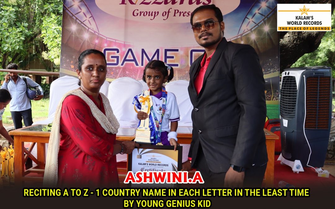 Reciting A To Z – 1 Country Name In Each Letter In The Least Time  By Young Genius Kid
