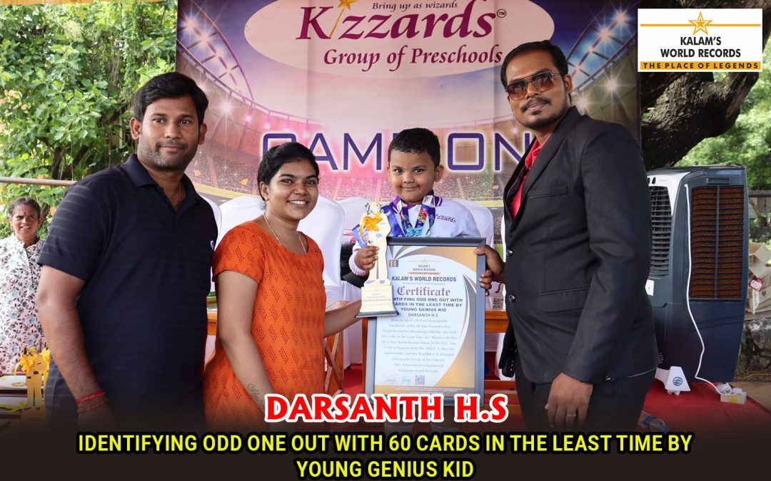 Identifying Odd One Out With 60 Cards In The Least Time By Young Genius Kid