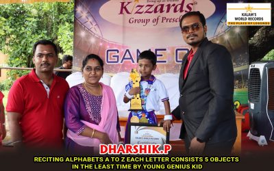 Reciting Alphabets A To Z Each Letter Consists 5 Objects In The Least Time By Young Genius Kid