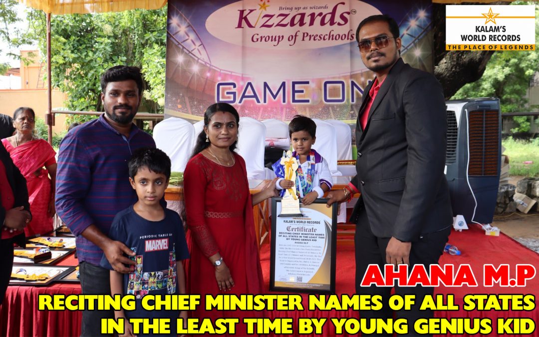 Reciting Chief Minister Names Of All States In The Least Time By Young Genius Kid