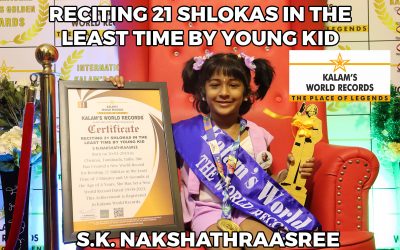 Reciting 21 Shlokas In The Least Time By Young Kid