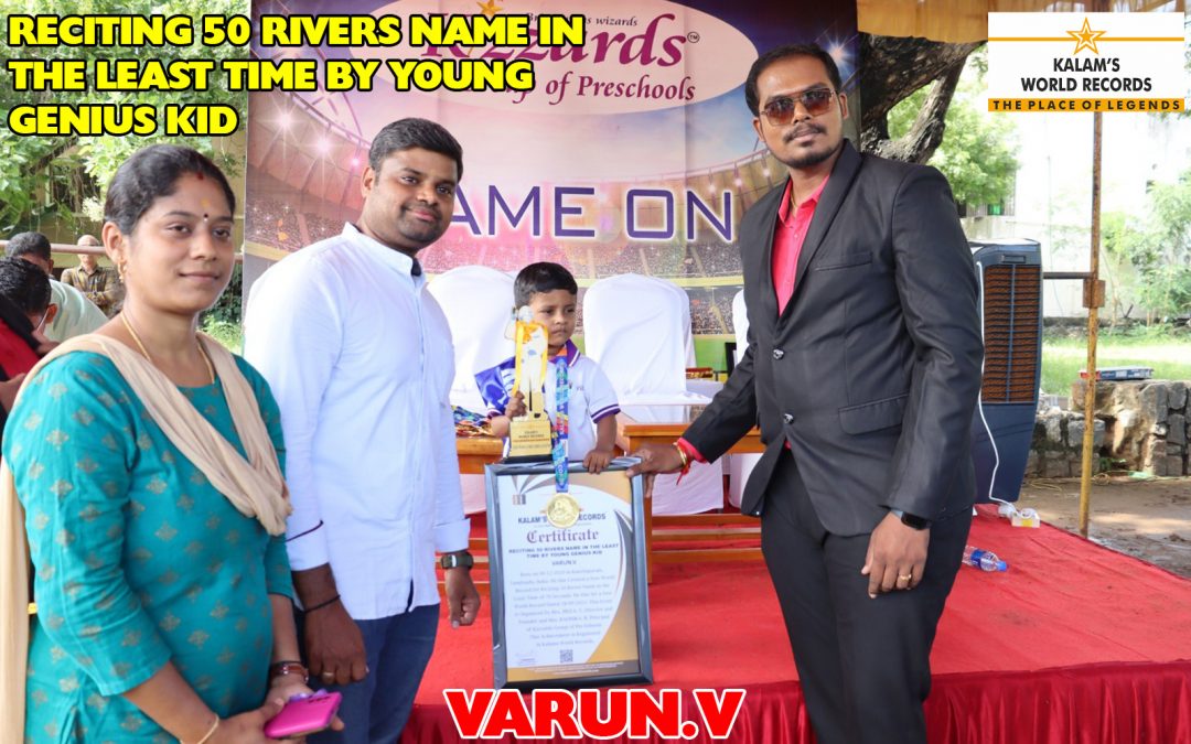 Reciting 50 Rivers Name In The Least Time  By Young Genius Kid