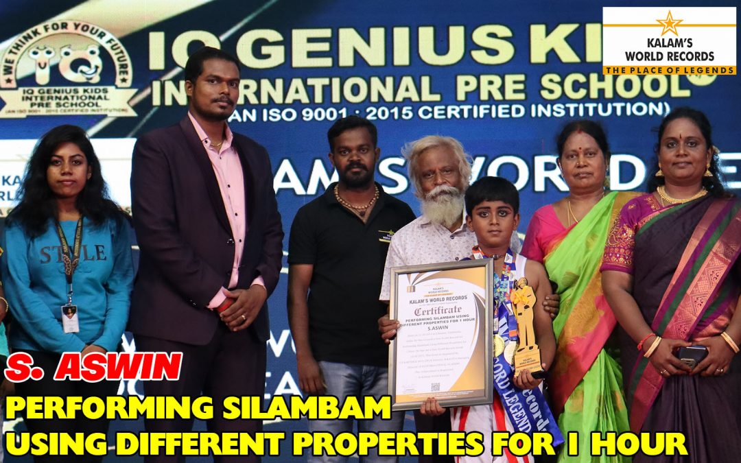 Performing Silambam Using Different Properties For 1 Hour