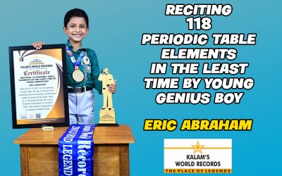 Reciting 118 Periodic Table Elements In The Least Time By Young Genius Boy