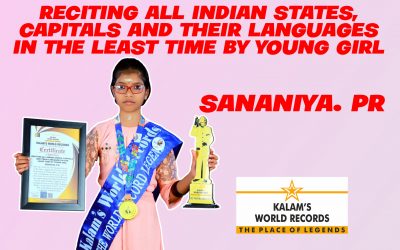 Reciting All Indian States, Capitals And Their Languages In The Least Time By Young Girl