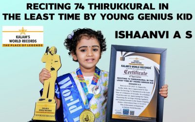 Reciting 74 Thirukkural In The Least Time By Young Genius Kid