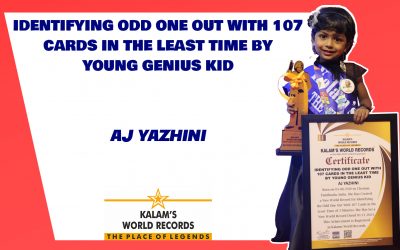 Identifying Odd One Out With 107 Cards In The Least Time By Young Genius Kid