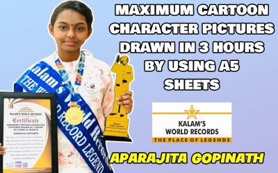 Maximum Cartoon Character Pictures Drawn In 3 Hours By Using A5 Sheets