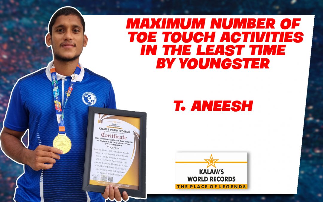 Maximum Number of Toe Touch Activities in the Least Time by Youngster