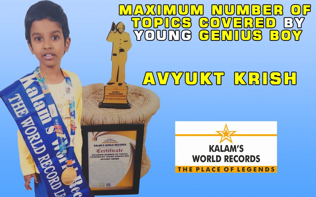 Maximum Number Of Topics Covered By Young Genius Boy