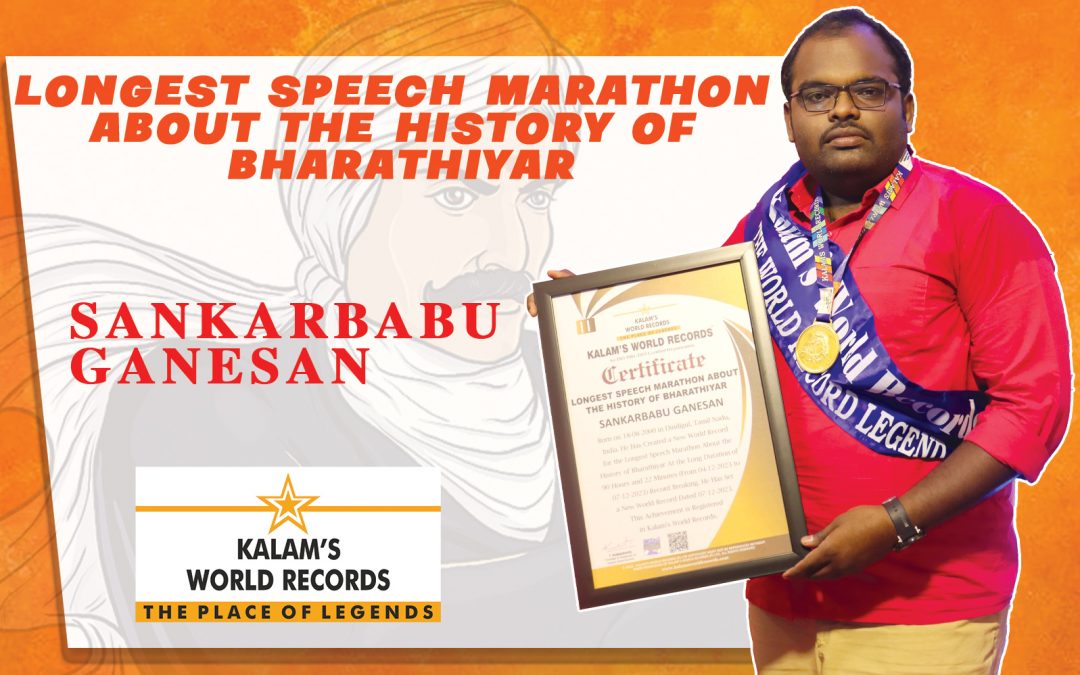Longest Speech Marathon About The History Of Bharathiyar
