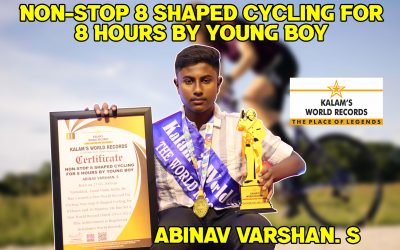Non-stop 8 Shaped Cycling for 8 Hours by Young Boy
