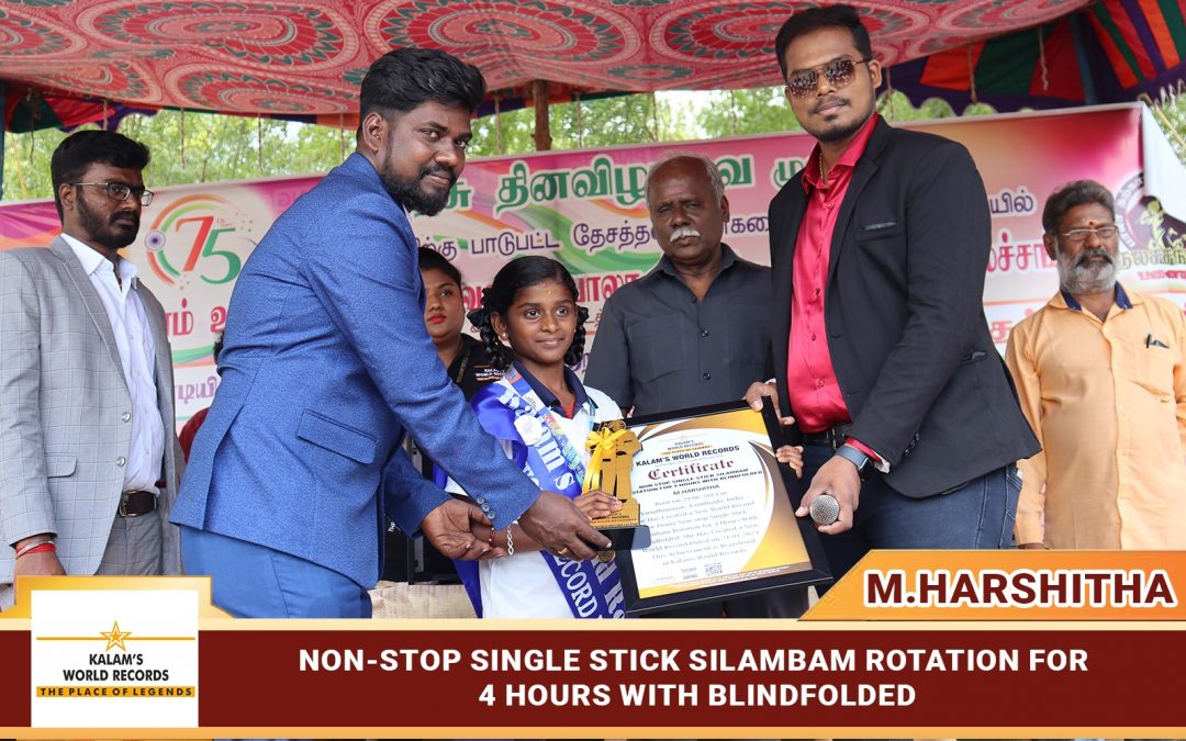 Non-stop Single Stick Silambam Rotation for 4 Hours With Blindfolded