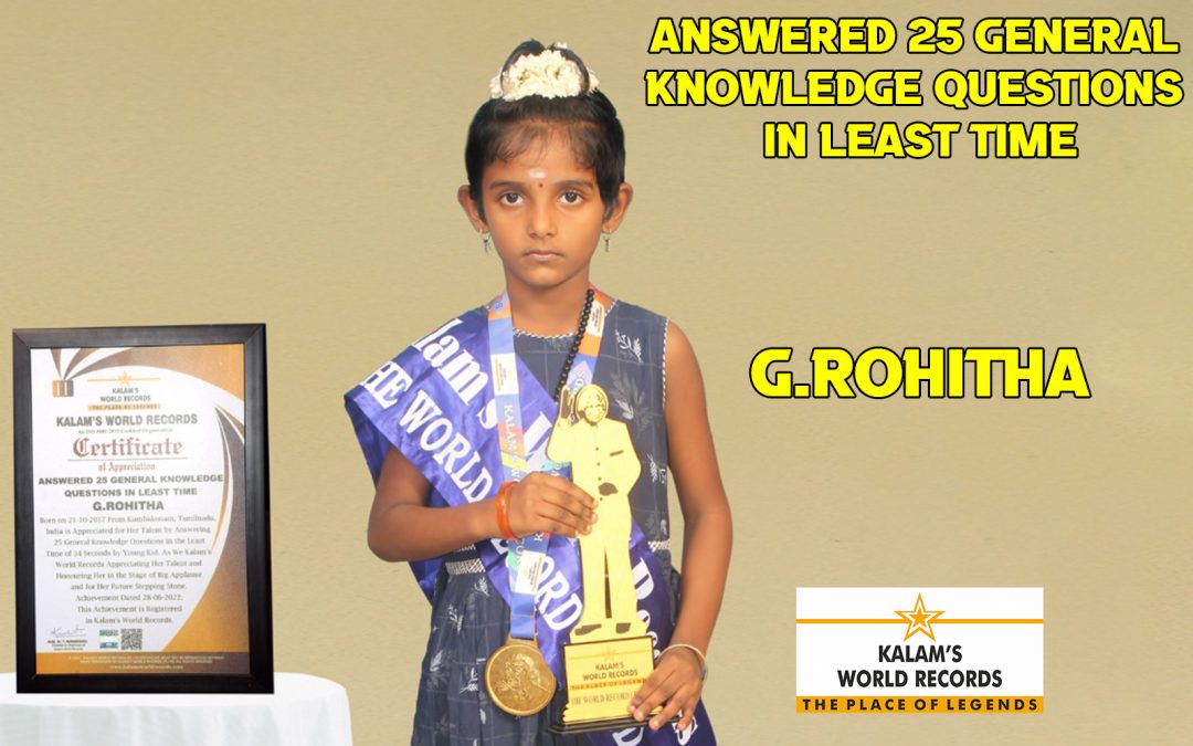 Answered 25 General Knowledge Questions in Least Time
