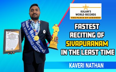 Fastest Reciting of Sivapuranam in the Least Time