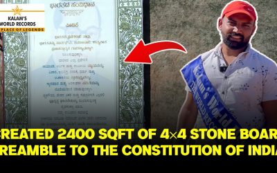 Created 2400 Sqft of 4×4 Stone Board Preamble to the Constitution of India