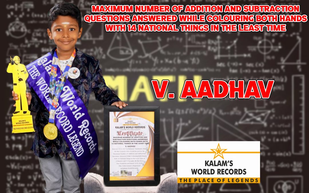 Maximum Number of Addition and Subtraction Questions Answered While Colouring Both Hands With 14 National Things in the Least Time