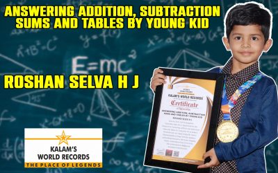 Answering Addition, Subtraction Sums and Tables by Young Kid
