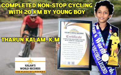 Completed Non-stop Cycling With 20 Km by Young Boy