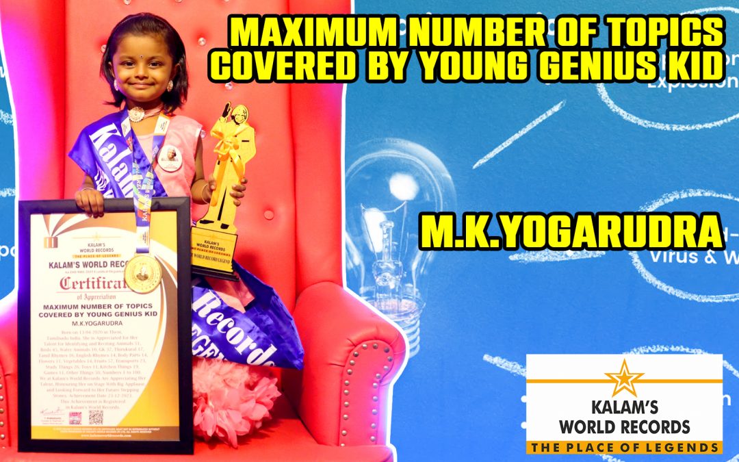 Maximum Number of Topics Covered by Young Genius Kid