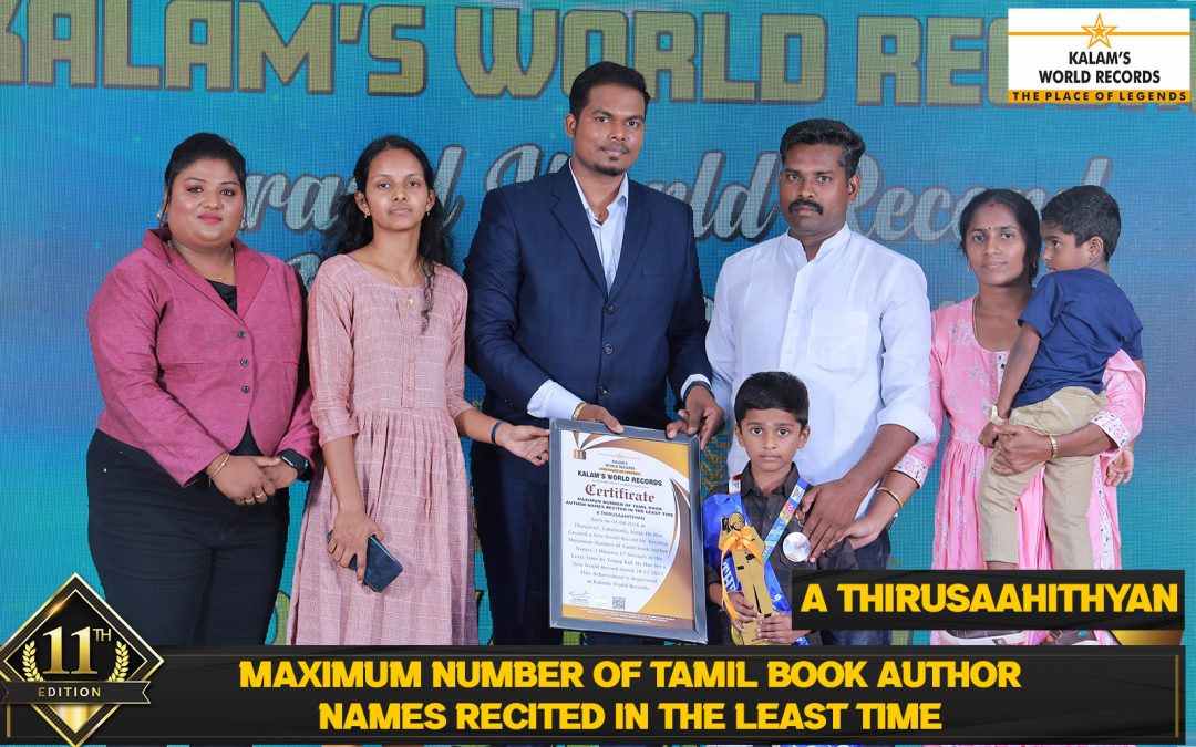 Maximum Number of Tamil Book Author Names Recited in the Least Time