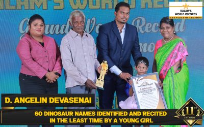 60 Dinosaur Names Identified and Recited in the Least Time by a Young Girl