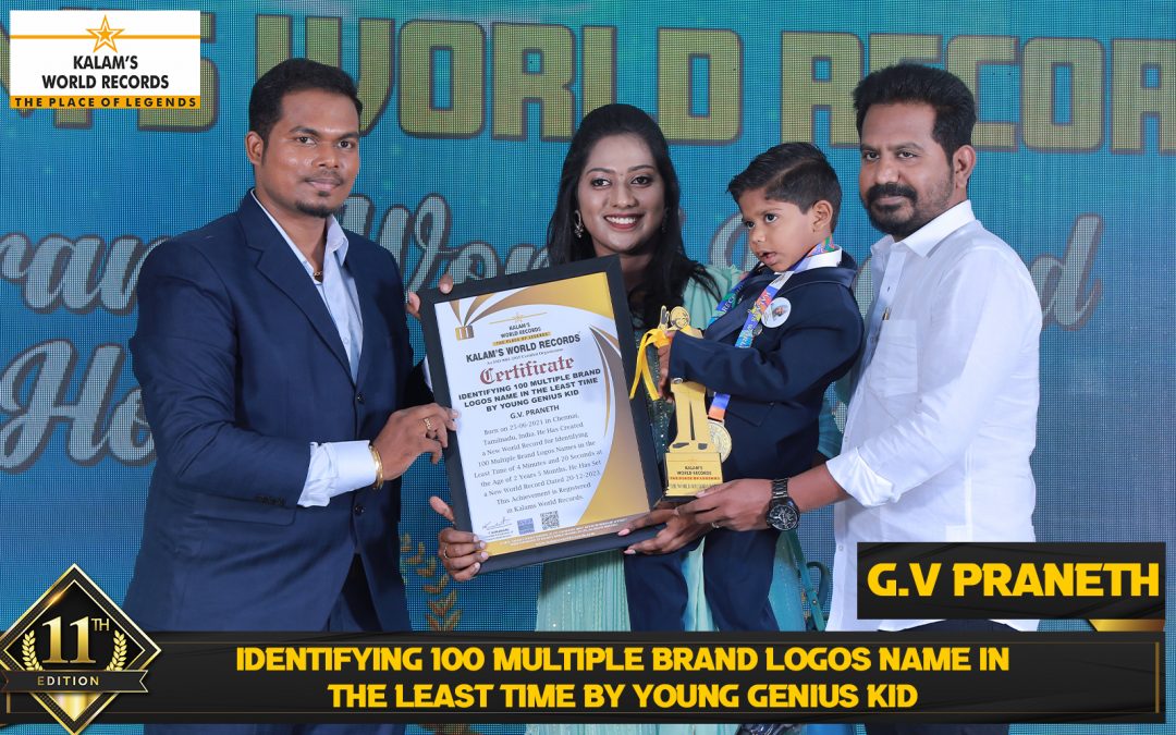 Identifying 100 Multiple Brand Logos Name in the Least Time by Young Genius Kid