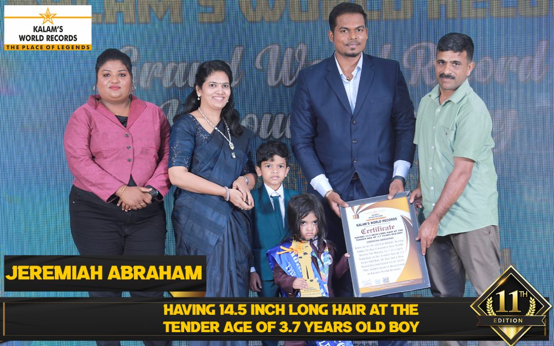 Having 14.5 Inch Long Hair at the Tender Age of 3.7 Years Old Boy