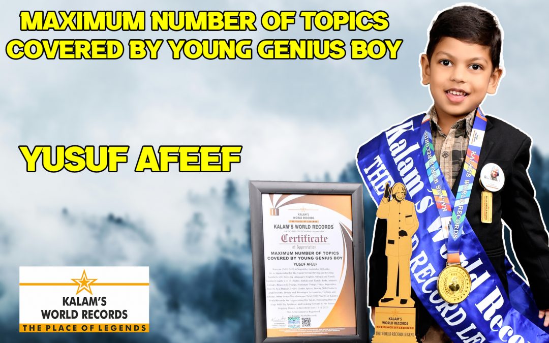 Maximum Number of Topics Covered by Young Genius Boy