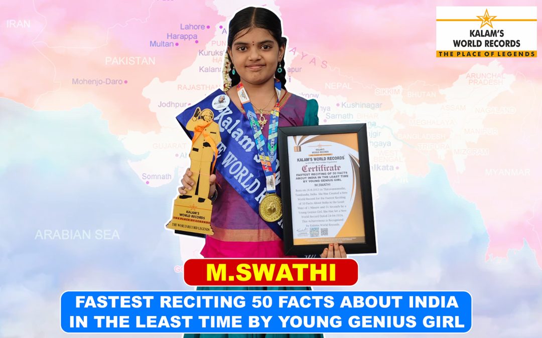 Fastest Reciting 50 Facts About India In The Least Time By Young Genius Girl