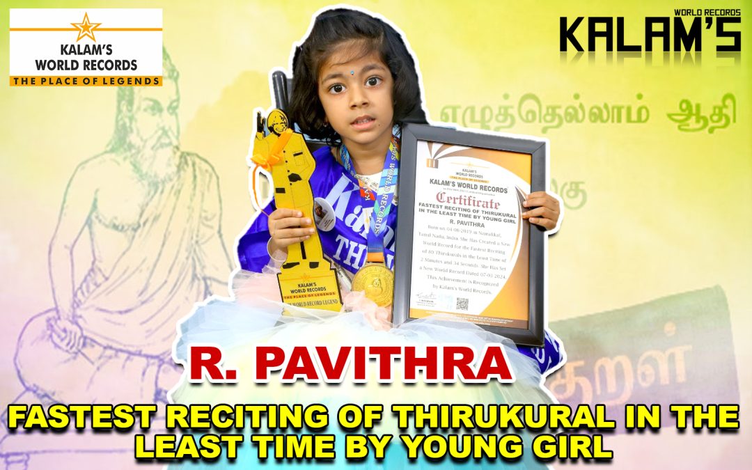 Fastest Reciting of Thirukural in the Least Time by Young Girl