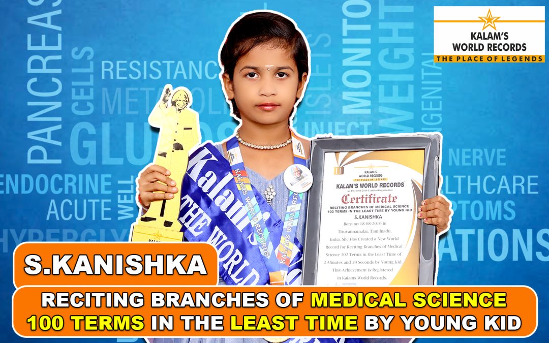 Reciting Branches of Medical Science 100 Terms in the Least Time by Young Kid