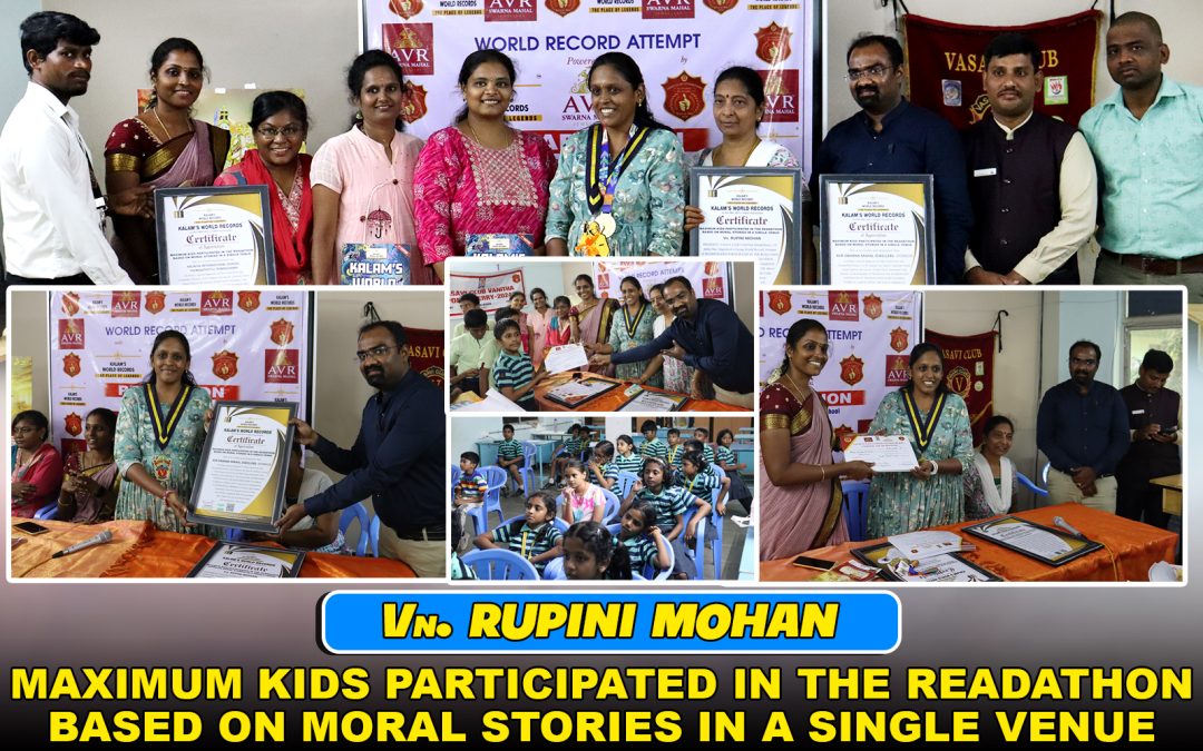Maximum Kids Participated in the Readathon Based on Moral Stories in a Single Venue