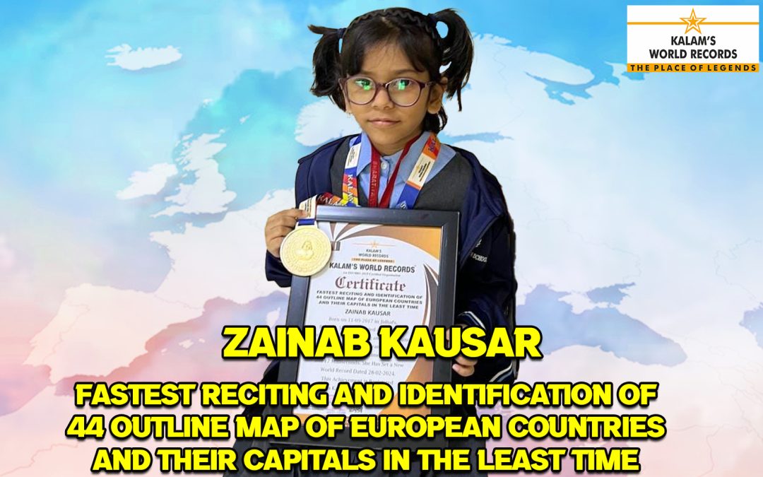 Fastest Reciting and Identification of 44 Outline Map of European Countries and Their Capitals in the Least Time