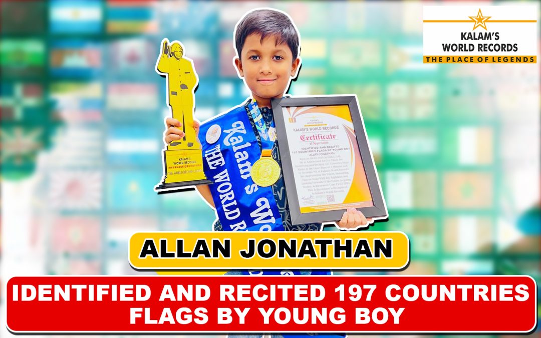 Identified and Recited 197 Countries Flags by Young Boy