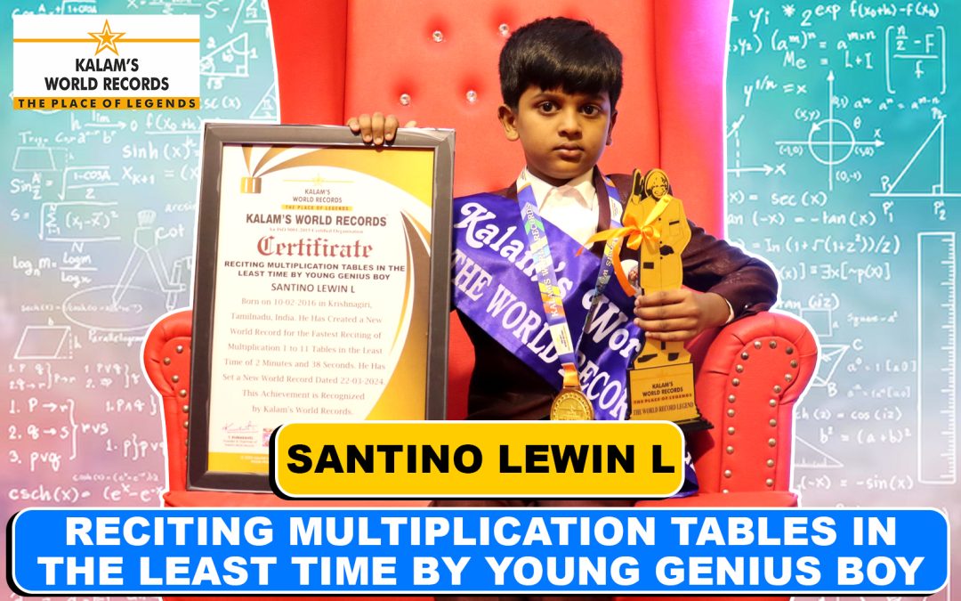 Reciting Multiplication Tables in the Least Time by Young Genius Boy
