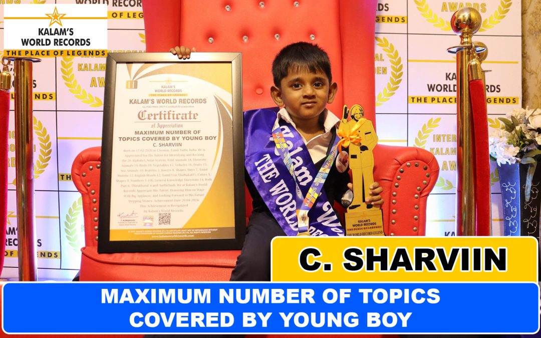 Maximum Number of Topics Covered by Young Boy