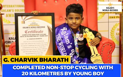 Completed Non-stop Cycling With 20 Kilometres by Young Boy
