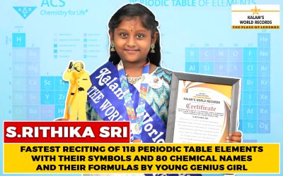Fastest Reciting of 118 Periodic Table Elements With Their Symbols and 80 Chemical Names and Their  Formulas by Young Genius Girl