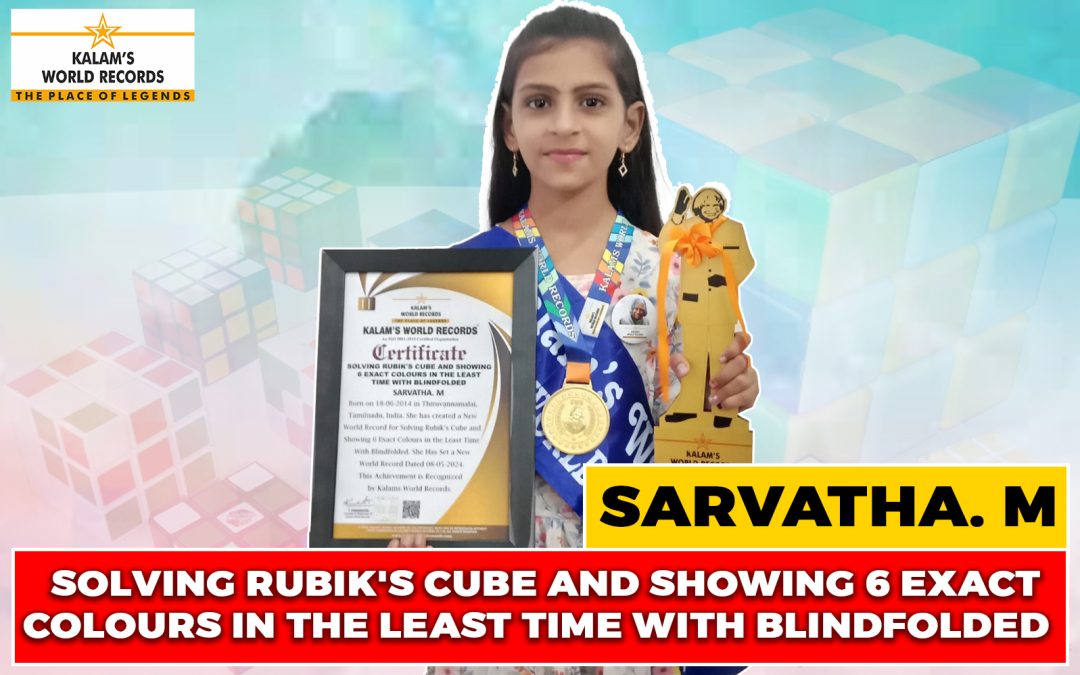 Solving Rubik’s Cube and Showing 6 Exact Colours in the Least Time With Blindfolded