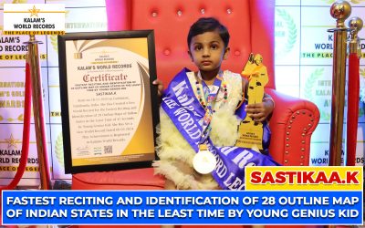 Fastest Reciting and Identification of 28 Outline Map of Indian States in the Least Time by Young Genius Kid
